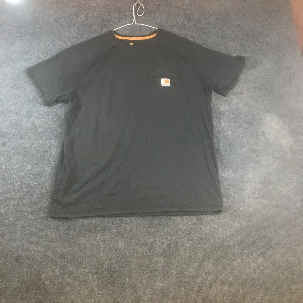 Carhartt Force T Shirt Mens L Black Relaxed Fit Moisture Wicking Raglan Sleeve